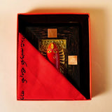 Brass linga Bhairavi panel Red (KumKum)