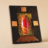 Brass linga Bhairavi panel Red (KumKum)