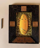 Brass linga Bhairavi panel Yellow (Turmeric)