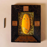 Brass linga Bhairavi panel Yellow (Turmeric)