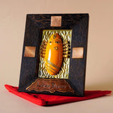 Brass linga Bhairavi panel Yellow (Turmeric)