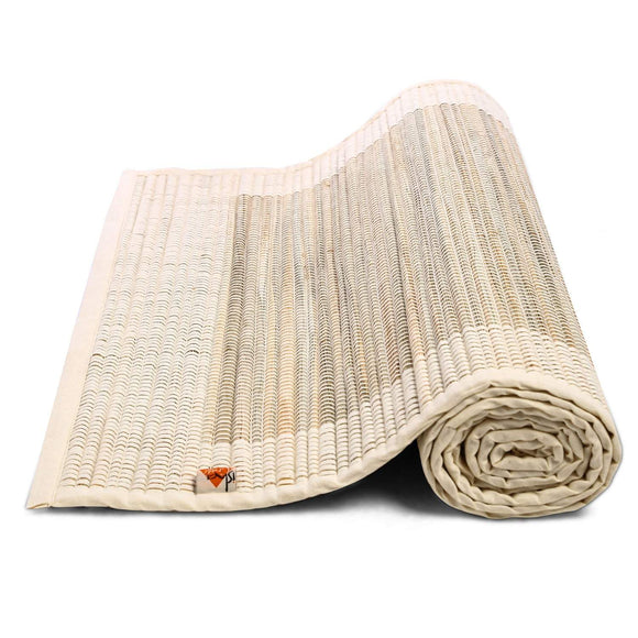 Sambu Straw Yoga Mat with Rubberized Back