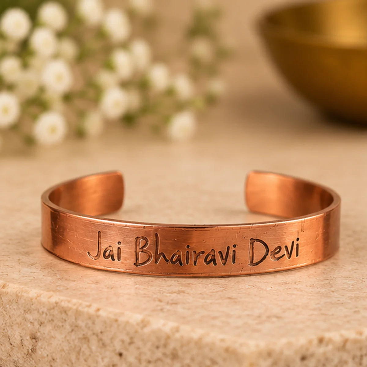 Jai Bhairavi Devi Copper Cuff