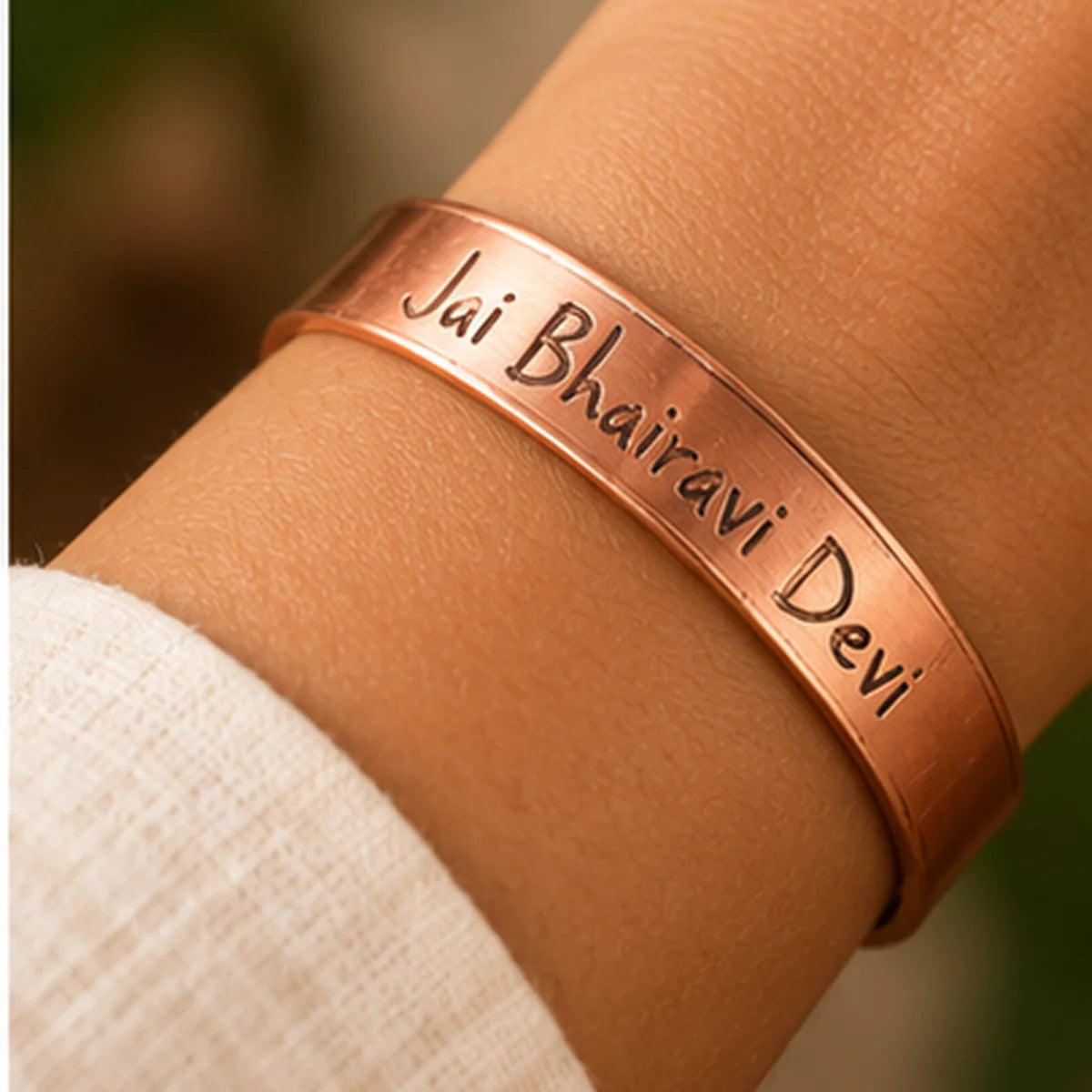 Jai Bhairavi Devi Copper Cuff