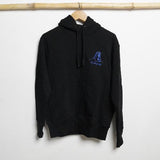 100 % Cotton Knitted Adiyogi Hoodie - Black