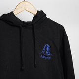 100 % Cotton Knitted Adiyogi Hoodie - Black