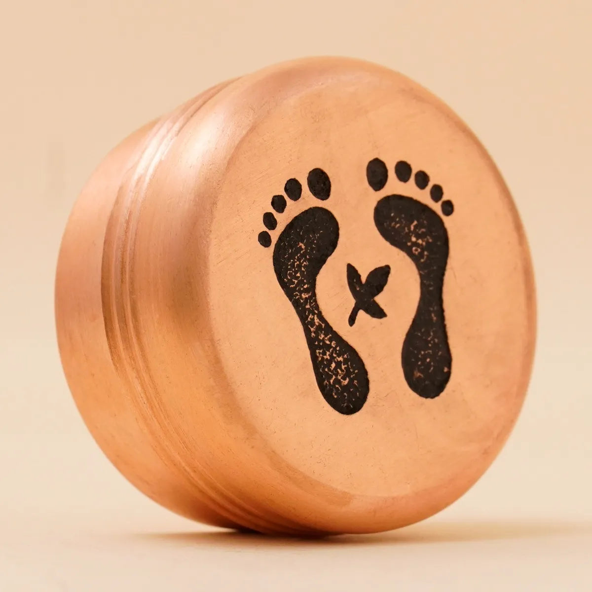 Copper Vibhuti Storage Pot (Small) - Padam