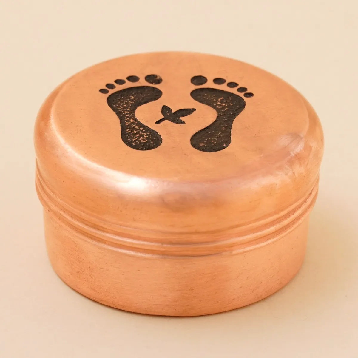 Copper Vibhuti Storage Pot (Small) - Padam