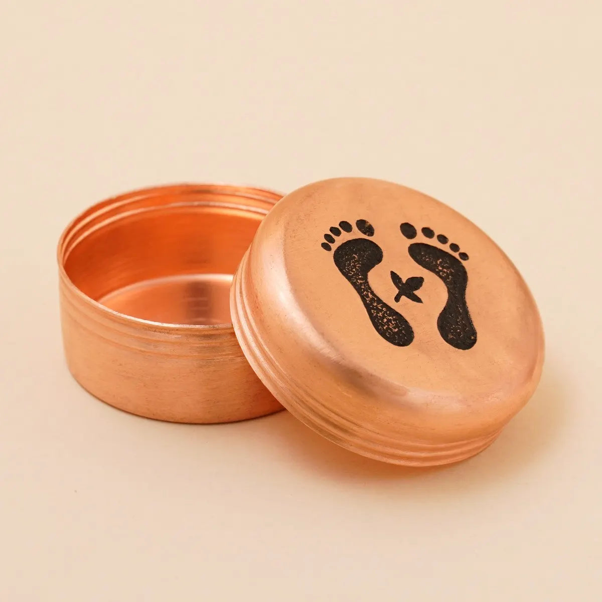 Copper Vibhuti Storage Pot (Small) - Padam