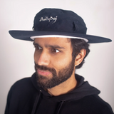 100 % Cotton Adiyogi Sun Hat - Navy Blue
