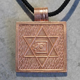 Copper Dhyanalinga pendant