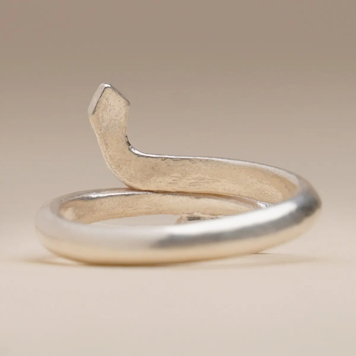 Energised Silver Snake Ring