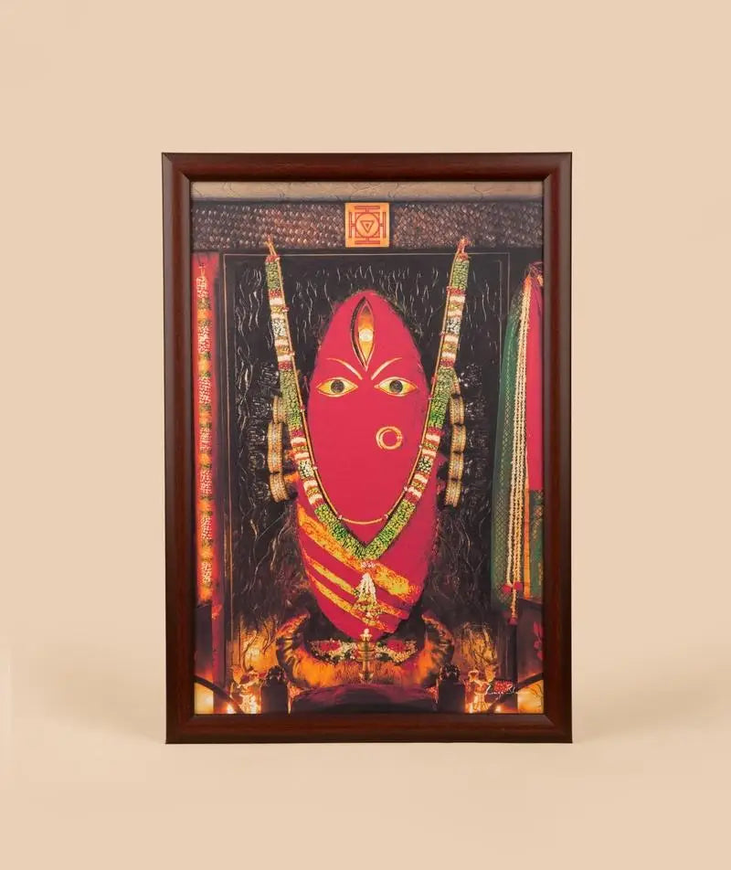 Linga Bhairavi Photo with Bangles - Kumkum (12"X18")