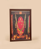 Linga Bhairavi Photo with Bangles - Kumkum (8x12) with frame