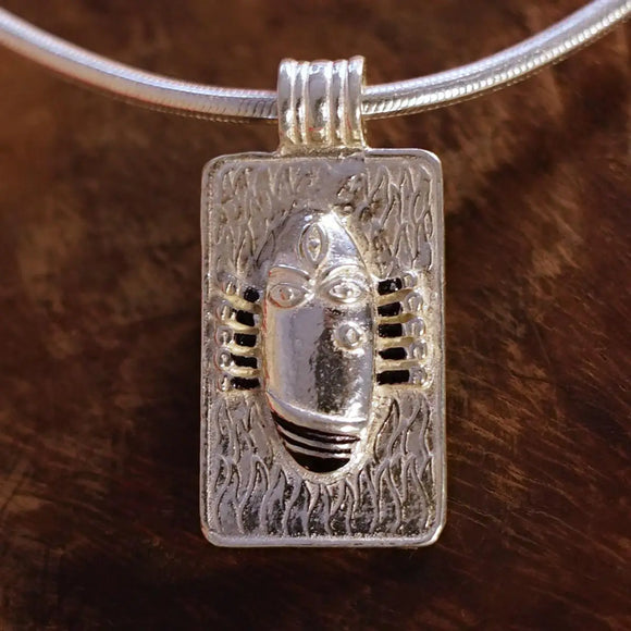 Linga Bhairavi Silver Pendant Medium