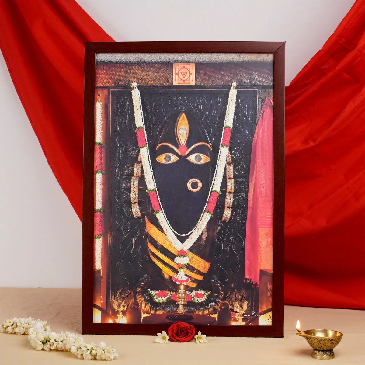 Linga Bhairavi with Bangles Photo Black (12x18)