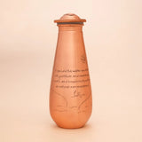 Copper Water Bottle Engraved with Sadhguru Quote, 700 ml