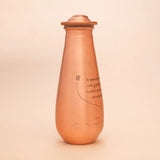 Copper Water Bottle Engraved with Sadhguru Quote, 700 ml