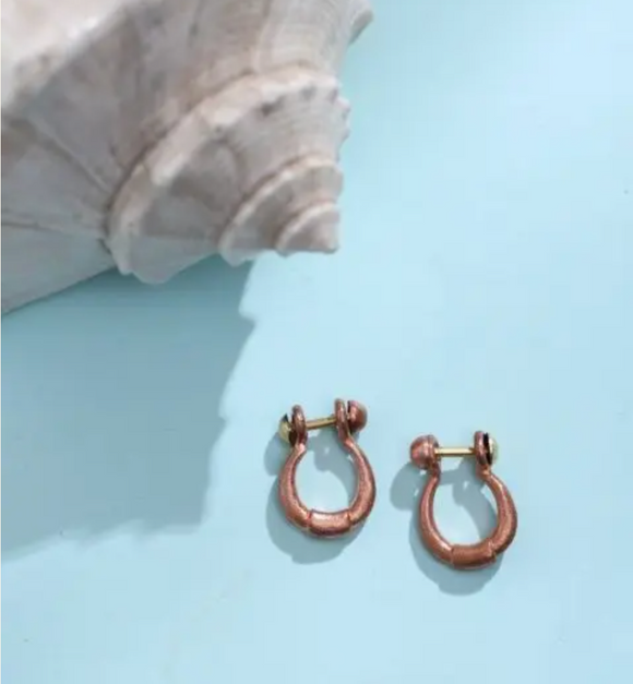 Adiyogi Copper Earring