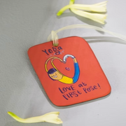 Luggage Tag - Yoga Love at First Pose
