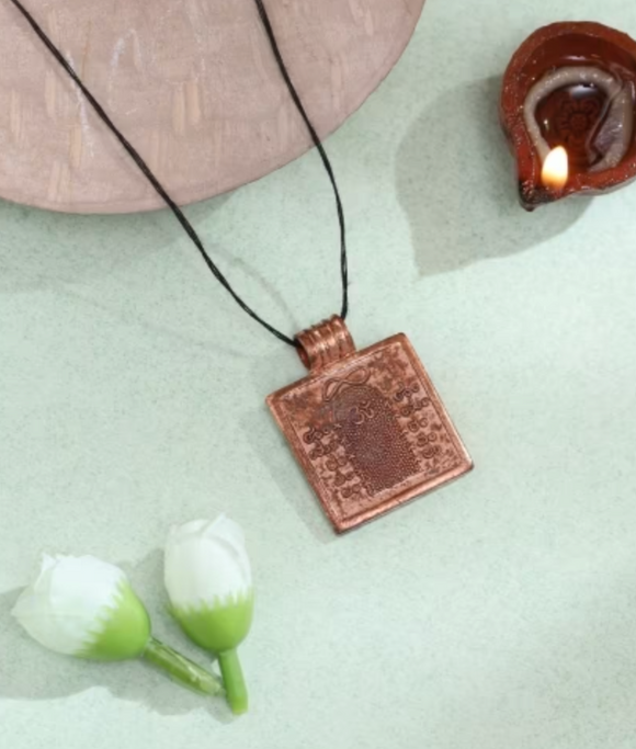 Copper Dhyanalinga pendant