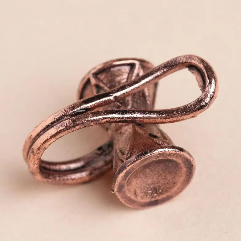 Unisex Damru Ear Cuff - Copper