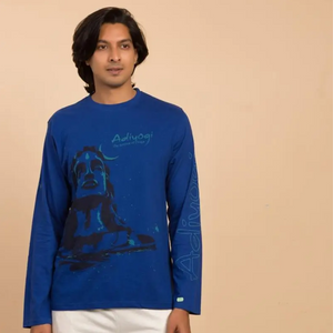 Unisex Adiyogi T-Shirt - Blue