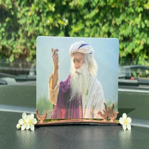 Car Stand Photo Devi(KumKum)/Sadhguru