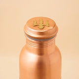 Yoga Yoga Yogeshwaraya silver lined copper bottle -Big