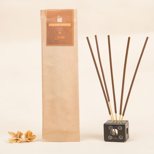 Handmade Natural Aakash Incense, 10 Sticks