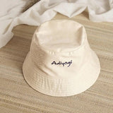 100 % Cotton Adiyogi Bucket Hat - Beige