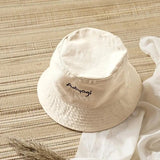 100 % Cotton Adiyogi Bucket Hat - Beige