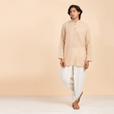 Kurta Linen/Cotton - Long Sleeve Beige
