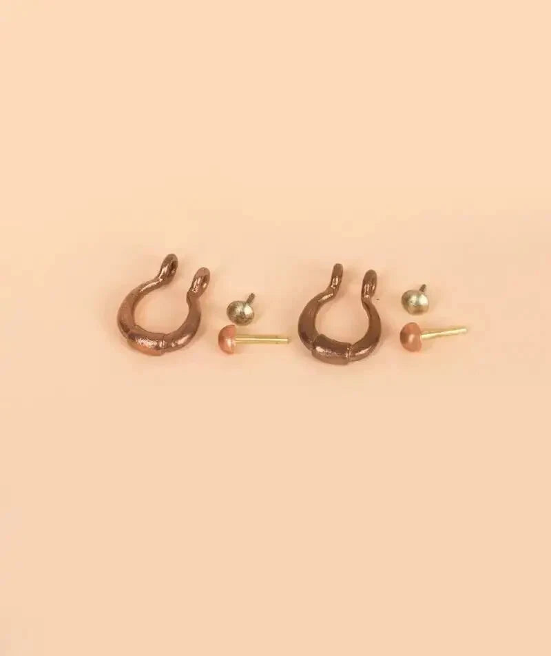 Adiyogi Copper Earring