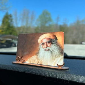 Car Photo Stand Sadhguru and Dhyanalinga