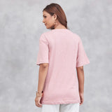 Unisex Cotton Ultimate Outlaw Printed T-shirt - Peach