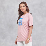 Unisex Cotton Ultimate Outlaw Printed T-shirt - Peach