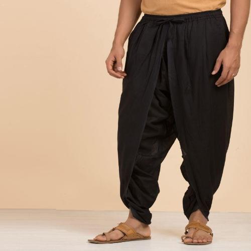 Dhoti- Black Cotton