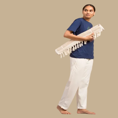 Banana fiber Yoga Mat with Rubberized Lower Surface