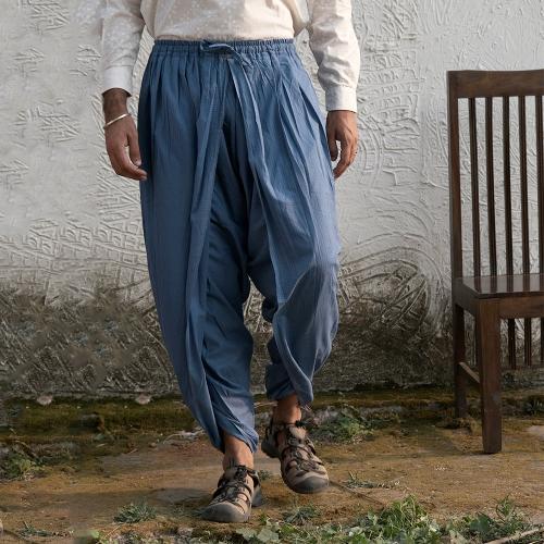 Dhoti Pant Cotton Indigo