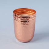 Hammered Copper Scented Soy Wax Candle Tall