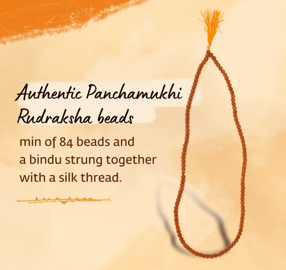 Rudraksha Panchamukhi Mala Bead size-6mm
