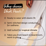 Dhoti-  Undyed Organic Cotton Off White