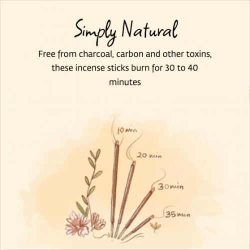 Handmade Natural Fire Incense, 10 Sticks