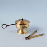 Antique Gold Fumer with Tongs