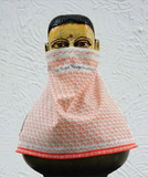 Yogeshwaraya Single Layer Cotton Face Mask - Half Moon
