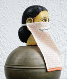 Yogeshwaraya Single Layer Cotton Face Mask - Lamp